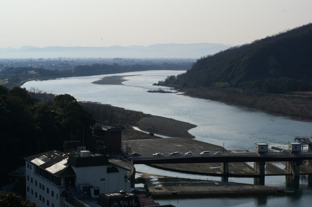 犬山城からの木曽川下流方面の眺め