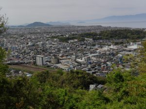 佐和山城本丸からの景観
