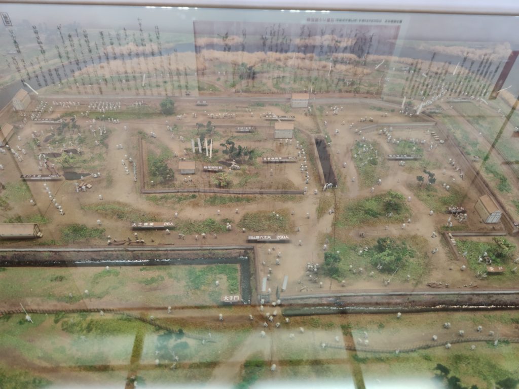 墨俣城の復元模型