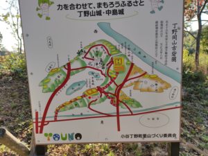 丁野岡山古砦図