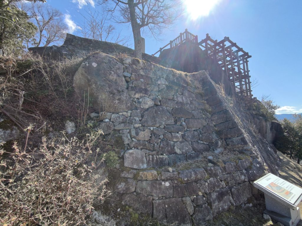 Where main building of Naegi Castle used to be
