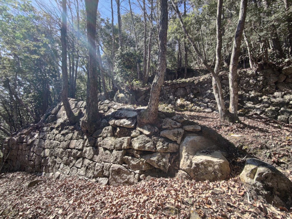 Stone walls of Naegi Castle