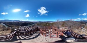 苗木城の本丸からの景色