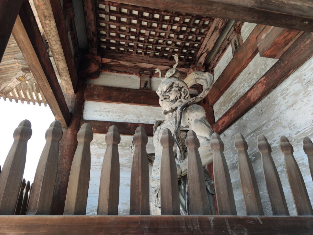 Kongo-rikishi Statue at Ninnaji Temple
